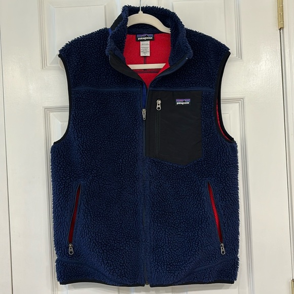 Patagonia Navy Red Classic Retro-X Vest Men’s size Medium - Picture 2 of 7